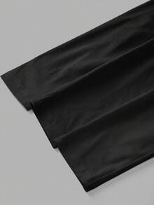 SHEIN EZwear 3 件套女士深 V 领紧身休闲长袖 T 恤套装，适合秋冬季 - 黑色 - 查看 8