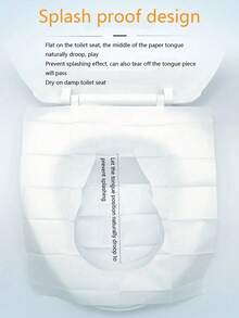60 Pack Disposable Toilet Seat Covers Thickened Waterproof Washable Travel Toilet Paper Covers For Adults Public Restroom Camping Flight Portable Toilet Seat Cover Accessories - Multicolor - View 3