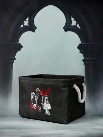 A Nightmare on Elm Street X ROMWE Cesto de ropa sucia con gran capacidad y diseño gráfico