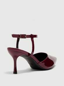 CUCCOO BIZCHIC Tacones de aguja elegantes y con punta puntiaguda de plata para mujer