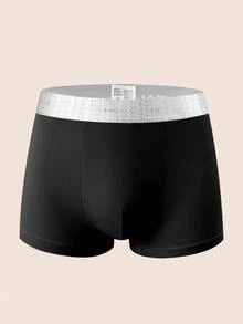 SHEIN 10 条装男士纯色字母腰带内裤，柔软舒适，适合居家穿着 - 彩色 - 查看 4