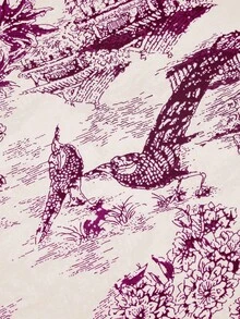 GlowEve Women's Printed A-Line Skirt, Elegant For Vacation, Daily Wear And Commuting - Purple - View 3