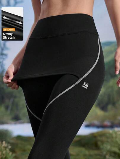 In My Nature 女式撞色腰部松紧腰户外紧身裤