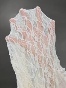 Cheriluna Maternity Vestido de maternidade com manga comprida e ombro de fora, justo, de chiffon e renda, adequado para festa de Natal, festa elegante, chá de bebê