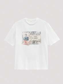 Open Phase STONE DISTRICT 男士新款时尚嘻哈印花T恤 春夏款 - 白色 - 查看 2