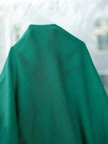 Manfinity Homme Męska koszula casualowa z długim rękawem w jednolitym kolorze, zielona, z kołnierzykiem typu stójka, jesienna - Zielony - Zobacz 5