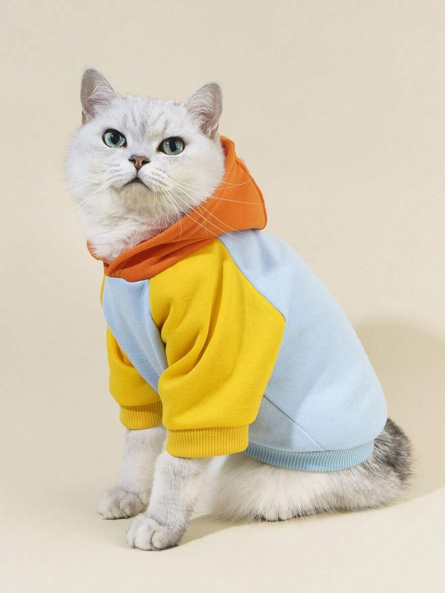 PETSIN Color Block Pet Hoodie - Multicolor - View 1