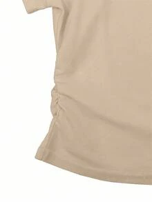 Rina Fox Women's Casual Contrast Collar Long Sleeve T-Shirt, Autumn, Christmas