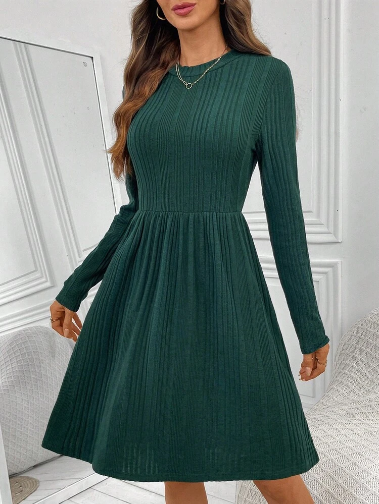 Casual Slim Fit Long Sleeve Women Dress, Suitable For Autumn/Winter Winter Dress Fall Dresses For Women Casual Dresses For Women Going Out Outfit, Christmas