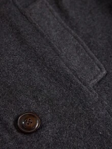 CLARA VERO 纯色、羊绒面料、系腰带、风衣 - 灰色 - 查看 7