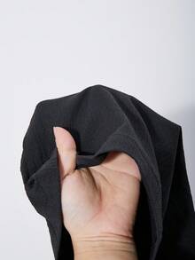 Girls' Casual Versatile Black Pants, With White Horse Embroidery On Top Left, Elastic Waistband, Suitable For Autumn/Winter Outings, Walking, Shopping, Commuting, Can Be Paired With Long Sleeve Tops And Pants - Black - View 6