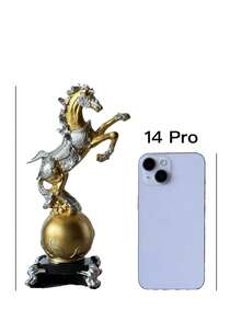 1 件可爱站立马装饰，创意工艺品装饰雕像，适合家庭、书房、客厅、卧室、咖啡店酒吧、办公桌展示，完美的节日和礼物 - 金色 - 查看 8