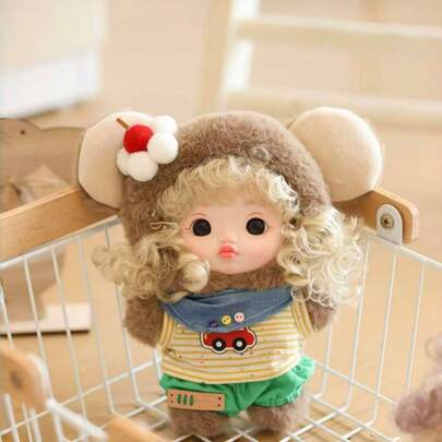 柔软乙烯基娃娃钥匙扣 - 可爱卡通吊坠，可挂包和钥匙，可爱的收藏配件，是送给女孩的完美生日或节日礼物