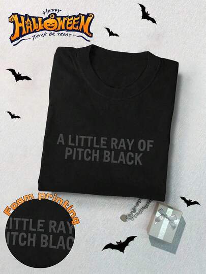 INAWLY Women's Round Neck Short Sleeve Casual Letter Pattern Versatile Summer T-Shirt