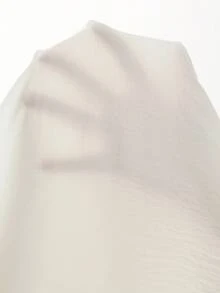 Elyressa 女式蝙蝠袖褶饰系腰衬衫和 A 字裙两件套 - 白色 - 查看 7