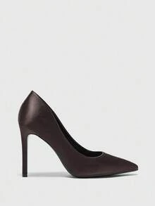 CUCCOO BIZCHIC New Versatile Pointed Toe High Heel Shoes For Women - Coffee Brown - View 1