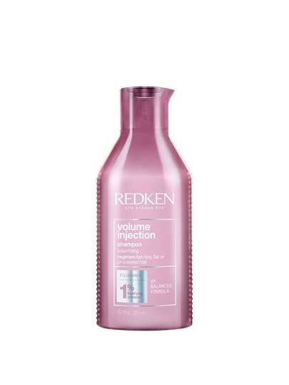 Redken Volume Injection Shampoo 300 Ml – Weightless Root Lift For Fine And Flat Hair, PH Balanced Formula With Bodifying Complex, Professional Thickening For Instant Body And Texture, Daily Cleansing For Salon Finish Results