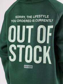 SUMWON 缺货印花连帽衫男童休闲羊毛套头衫运动衫冬季秋季舒适街头休闲青年连帽上衣