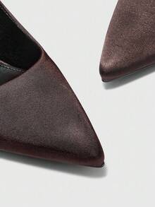 CUCCOO BIZCHIC New Versatile Pointed Toe High Heel Shoes For Women - Coffee Brown - View 3