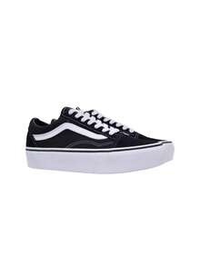 Vans Old Skool 厚底男女通用休闲运动鞋 黑白 VN0A3B3UY281 - 黑色 - 查看 2