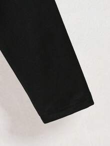 Sparklyn Young Girl Fluffy White Crew Neck Sweatshirt & Leggings Set - Pink - View 6