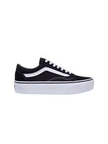 Vans Old Skool 厚底男女通用休闲运动鞋 黑白 VN0A3B3UY281 - 黑色 - 查看 1