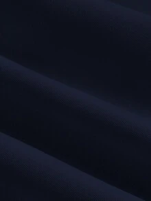 SHEIN MOD 女式纯色无袖连衣裙（配腰带），返校季 - 藏蓝色 - 查看 3