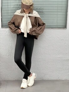 DAZY 少女修身九分裤，秋季保暖内衬，冬季款