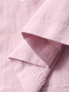 DAZY 2件套女婴休闲圆领T恤和宽松长裤家居服套装，幼儿女童服装 - 白色 - 查看 7