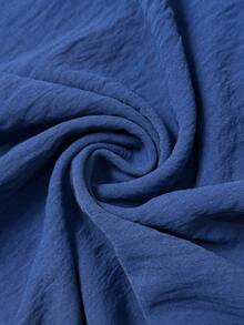 Chiquease Women's Elegant Bohemian Lace Patchwork Bowknot Dress - Blue - View 4