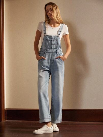 Écloséra 女士牛仔背带裤，适合夏季的时尚连体裤