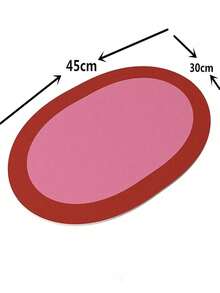 Joivida 1pc 30*45cm Vintage Leather Look Placemat, High-End Atmosphere PU Dining Mat, Waterproof & Oilproof Bowl Pad For Home Use