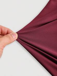 SHEIN MOD Women's Elegant Solid Color Versatile Halter Neck Top, Summer