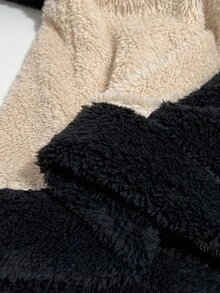 Lazeform Women's Plush Colorblock Zip-Up Collar Long Sleeve & Pants Pajama Set, Winter Jogger Sets For Women Comfy Sets Women Cozy Sets Women Lounge Wear Women Set Western Pajama Set Outfit, Fall Clothes