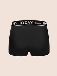 Manfinity Underwear&Sleepwear Basics Set de 7 calzoncillos tipo bóxer para hombres con cintura con letras de unicolor (paquete de 7), estilo vintage, cómodos y de ajuste suave - Multicolor - Ver 2