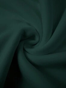 Manfinity Dauomo 男士休闲标语印花长袖连帽卫衣，秋冬 - 墨綠色 - 查看 7