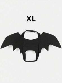 1PC Felt Pet Costume Halloween Black Bat Demon Wings Straps Vest For Medium Large Dogs Cats Funny Scary Party Festival Photo Props Pet Supplies - Black - View 11