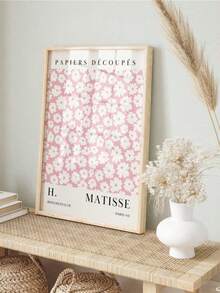 Zestaw 3 różowych plakatów ściennych inspirowanych Matisse'em i Picasso – abstrakcyjne plakaty z targu kwiatowego, wydruki na płótnie do salonu, sypialni, jadalni (bez ramek), prezenty, urodziny, ukończenie szkoły, wystrój kuchni - Różowy - Zobacz 6