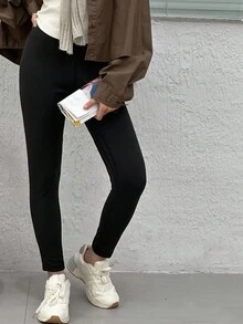 DAZY 少女修身九分裤，秋季保暖内衬，冬季款