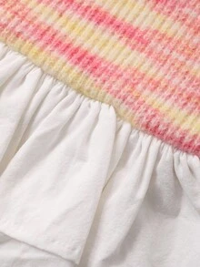 DAZY Toddler Girls' Ombre Korean Style Crew Neck Long Sleeve Sweater, Autumn/Winter - Dusty Pink - View 8