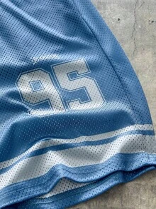 AXEPEAK 男士数码印花网眼宽松短袖T恤套装