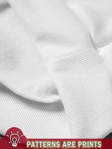 Manfinity Homme 男士长袖印花拼接套头卫衣，秋冬季男士礼物/男友礼物，秋季长袖上衣，舒适秋冬款式 - 彩色 - 查看 5