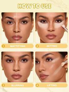 SHEGLAM Insta-Ready Ultra-Fine 磨皮&提亮 定妝蜜粉 二合一-Banana 品牌 美容 化妝 化妝品 適合女性與女孩 完美搭配冬季 Y2K 時尚 流行 生日禮物 假期 派對準備就緒 最佳顏色 - Banana - 查看 7