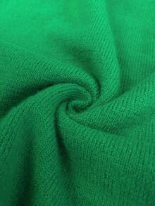 Firerie 大码女装针织豹纹拼布高领毛衣，休闲百搭长袖套头衫/大码优雅通勤职场知性高端场所精致下午茶小性感约会圆领长袖虎纹豹纹撞色绿色休闲居家办公合身女士保暖圣诞套头衫/圣诞绿色秋冬长袖豹纹秋冬立领毛衣 - 彩色 - 查看 9