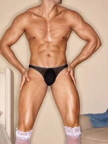 DrisQ Quần lót lọt khe lưới thoải mái dành cho nam - màu đen - Xem 1