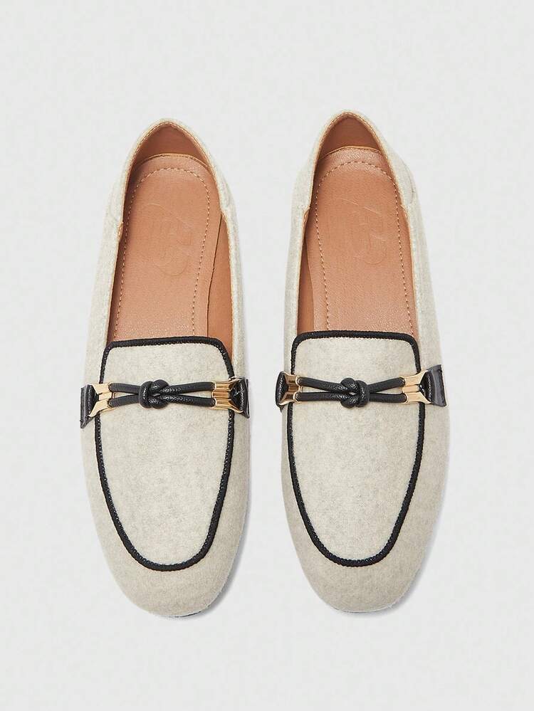 CUCCOO BIZCHIC Women's Comfortable Casual Square Toe Flat Shoes