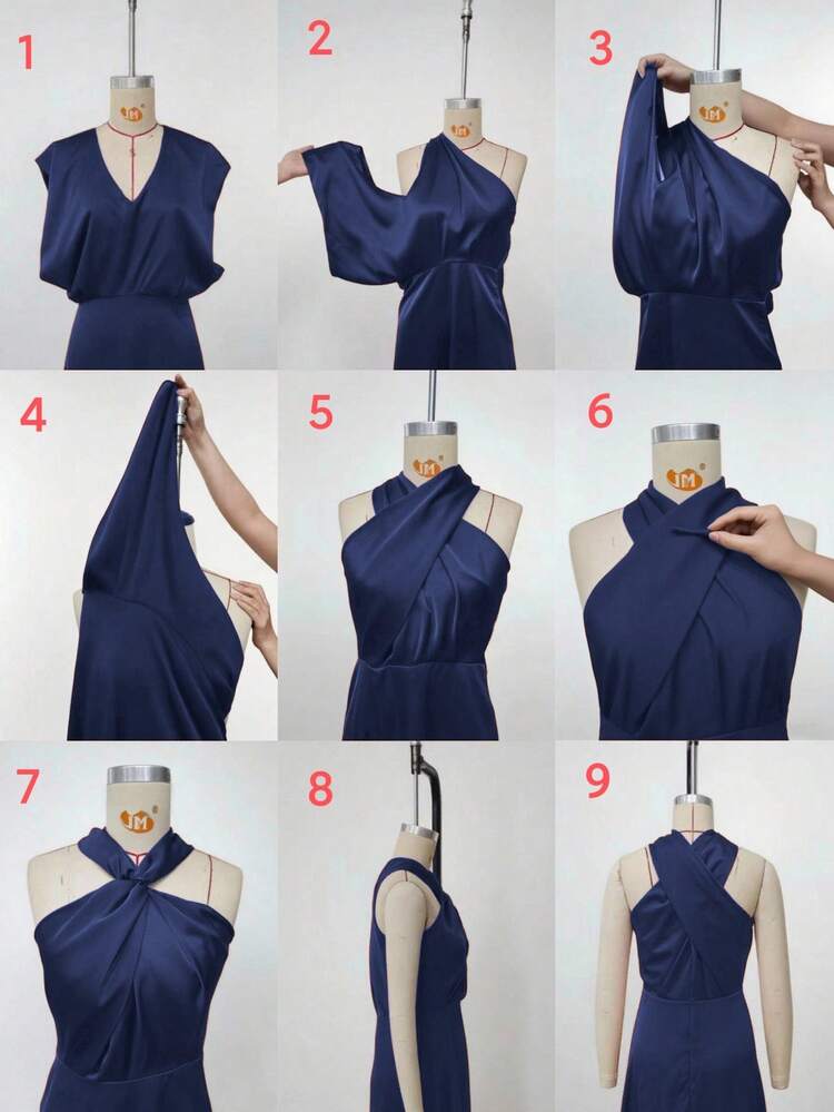 Anewsta Essential Elegant Crossover Dress For Urban Vacation, Sleeveless