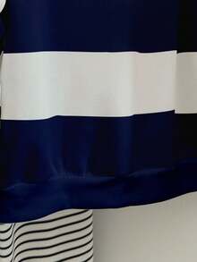 INAWLY Koreanischer Stil modischer vielseitiger bunter gestreifter Sweatshirt, geeignet für Oberbekleidung, Fotografie, Camping, Herbst, Winter, Schulanfang, Damen Regular Rundhals