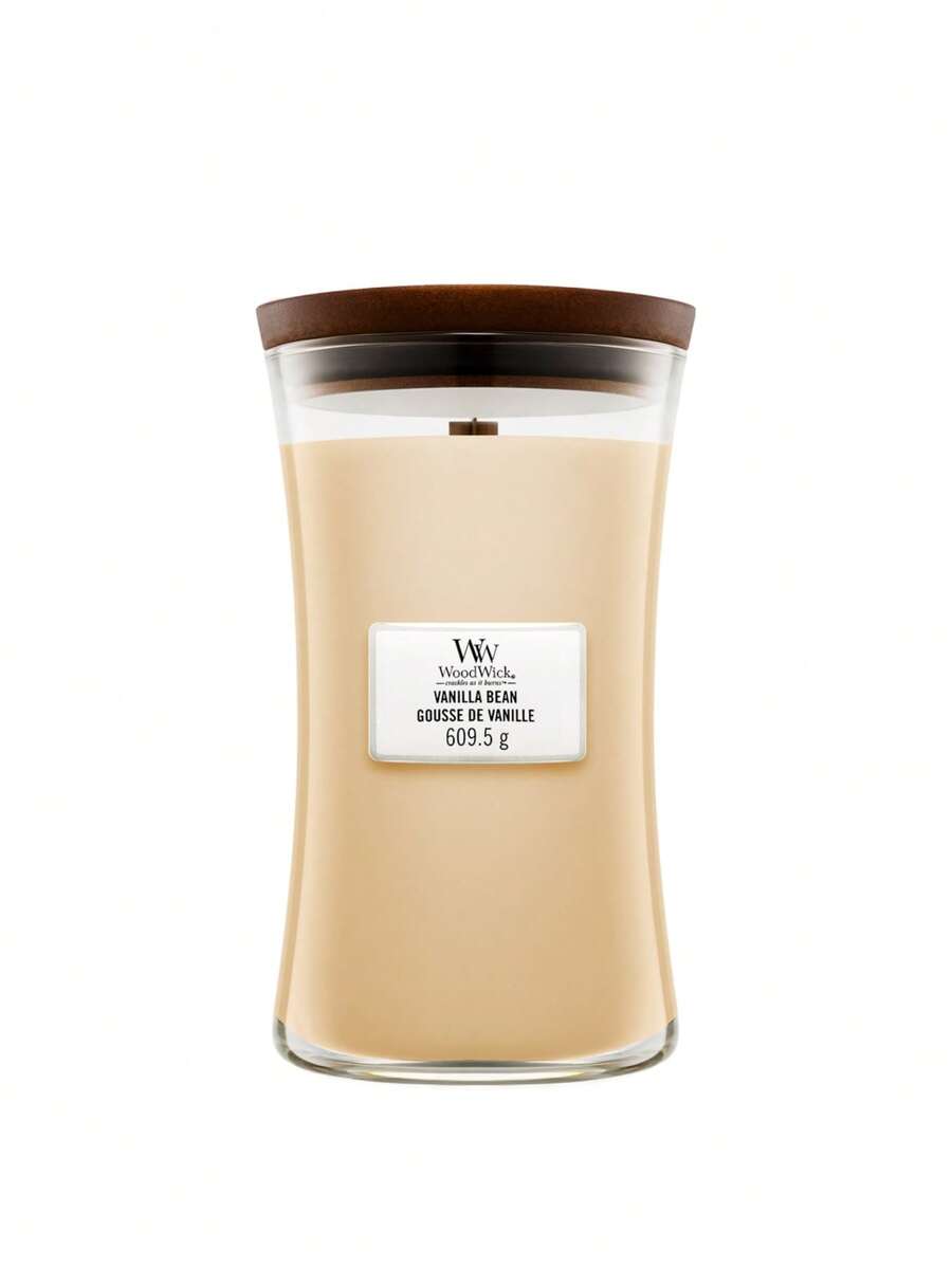 WoodWick Vanilla Bean Large Hourglass Candle 610 G - Gourmand - View 1