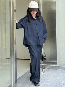 DAZY Tween Girls Daily Casual Denim Set - Blue - View 3